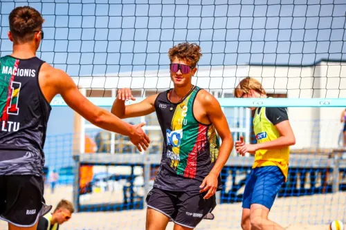 [A] Lithuanian guys U-18 indoor beach volleyball championship (final stage, Vilnius)